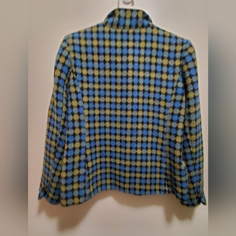 Appleseeds vintage lined Blue and Yellow Women's Jacket - Picture 2 of 3